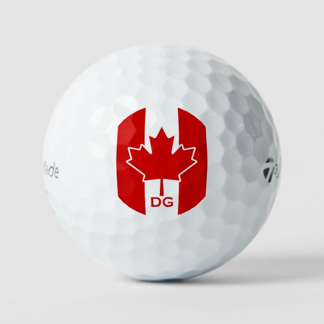 Canada Maple Leaf Initialed Golf Balls (Front)