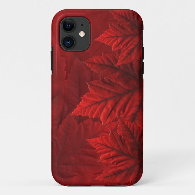 Canada Maple Leaf iPhone Cases Canada Souvenirs (Back)