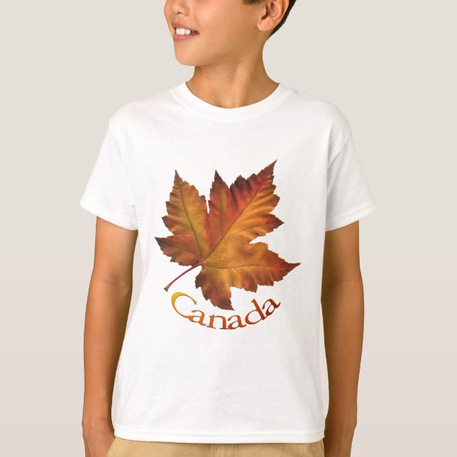 Canada Maple Leaf Kid's Canada Sweatshirt Souvenir T-Shirt (Front)