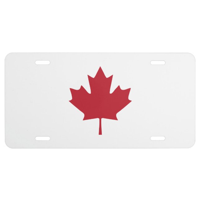 Canada Maple Leaf License Plate (Front)