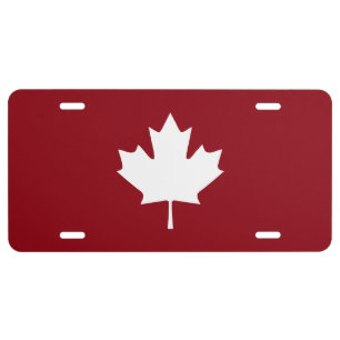 Canada Maple Leaf License Plate