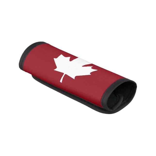 Canada Maple Leaf Luggage Handle Wrap (Angled)