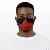 Canada Maple Leaf Mask Custom Canada Masks (Worn)