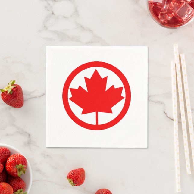 Canada Maple Leaf     Napkins (Insitu)