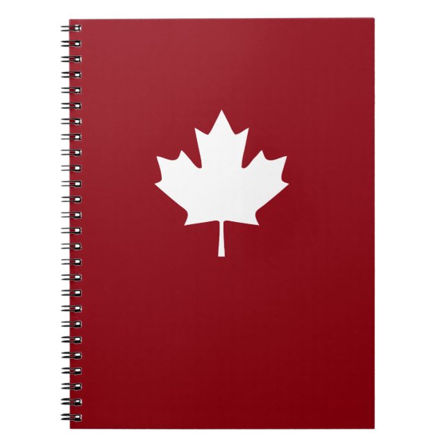 Canada Maple Leaf Notebook (Front)