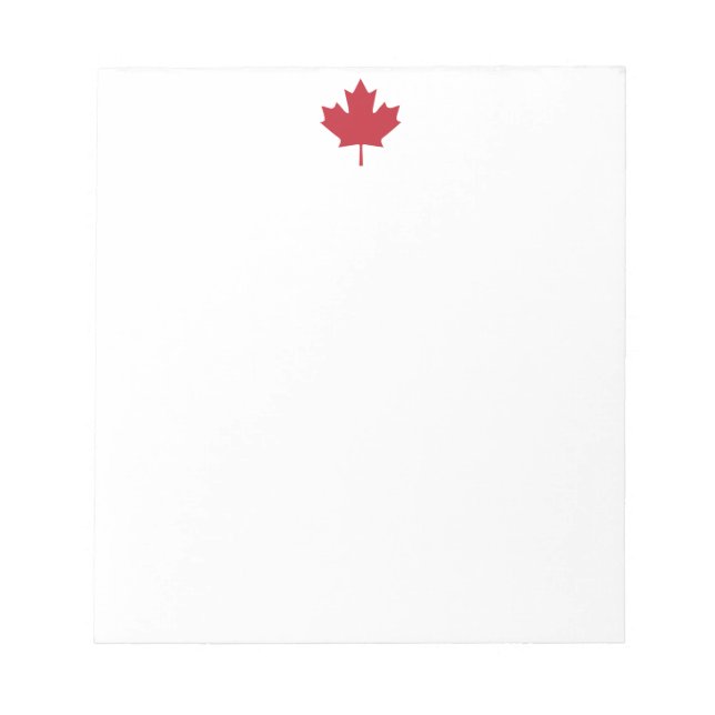 Canada Maple Leaf Notepad (Front)
