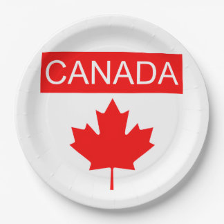Canada Maple Leaf Paper Plates