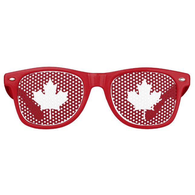 Canada Maple Leaf Party Shades (Front)