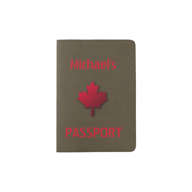Canada Maple Leaf Passport Holder (Front)