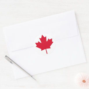 Canada Maple Leaf Patriotic Free Not For Sale Classic Round Sticker