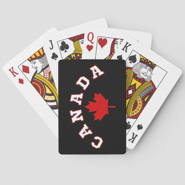 Canada maple leaf  poker cards (Back)