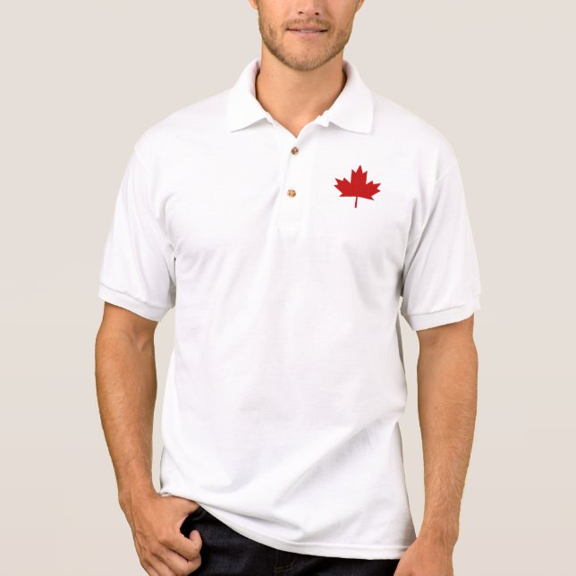 Canada Maple Leaf Polo Shirt (Front)