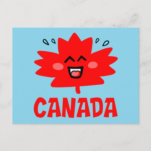 Canada Maple Leaf Postcard (Front)