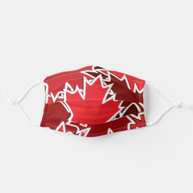Canada Maple Leaf Print Pattern Cloth Face Mask
