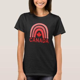 Canada Maple Leaf Rainbow Canadian Symbols Canadia T-Shirt
