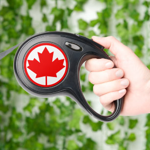 Canada Maple Leaf Retractable Pet Leash