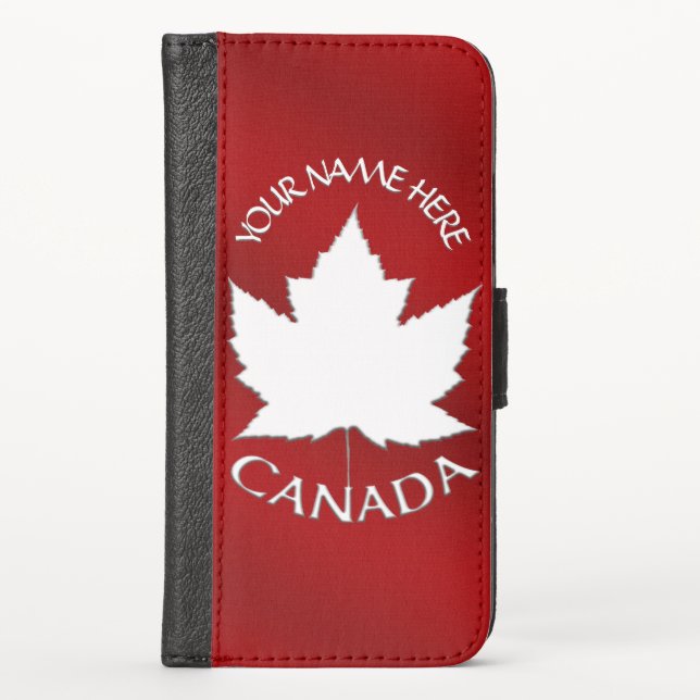 Canada Maple Leaf Samsung iPhone Wallet Customize (Front)