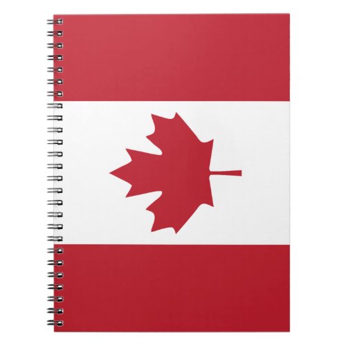 Canada Maple Leaf Spiral Notebook