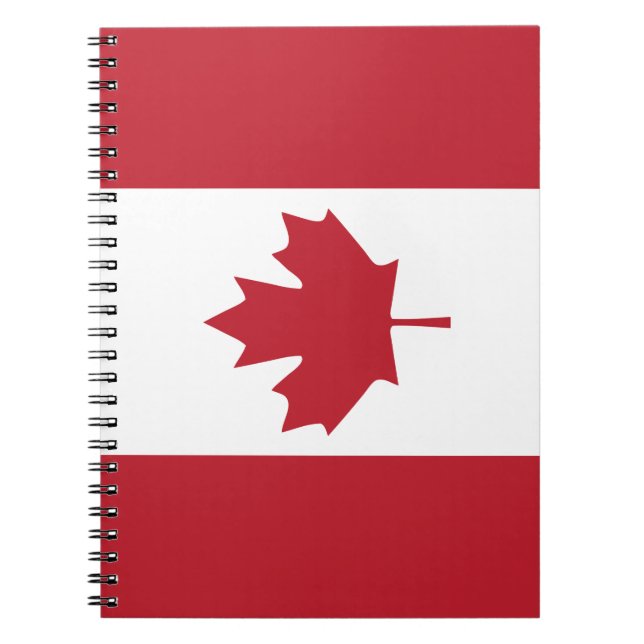 Canada Maple Leaf Spiral Notebook (Front)