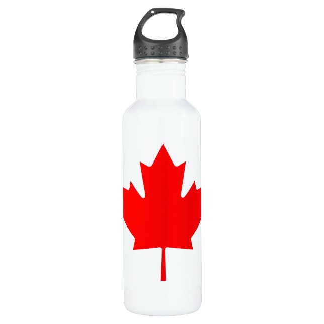 Canada Maple Leaf Stainless Steel Water Bottle (Front)
