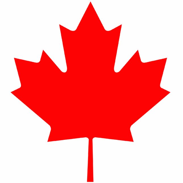Canada Maple Leaf Statuette (Front)