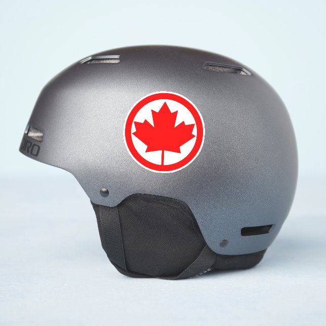 Canada Maple Leaf      Sticker (Helmet Side)