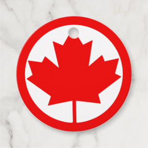 Canada Maple Leaf     T-Shirt Favor Tags