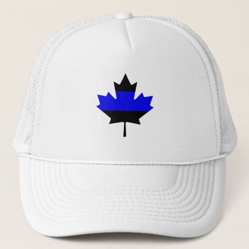 Canada Maple Leaf Thin Blue Line  Trucker Hat