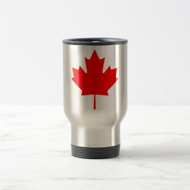 Canada Maple Leaf Travel Mug (Center)