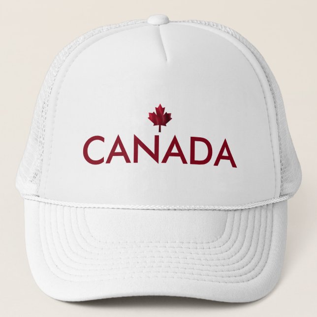 Canada Maple Leaf Trucker Hat (Front)