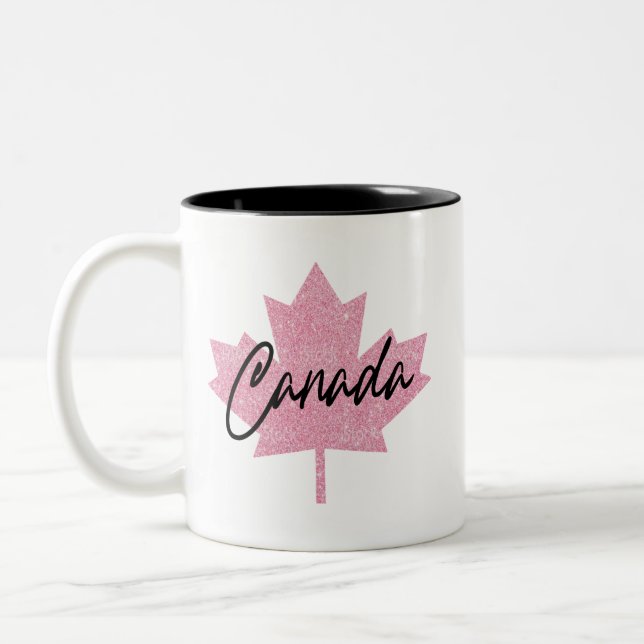 Canada  Maple leaf     Two-Tone Coffee Mug (Left)