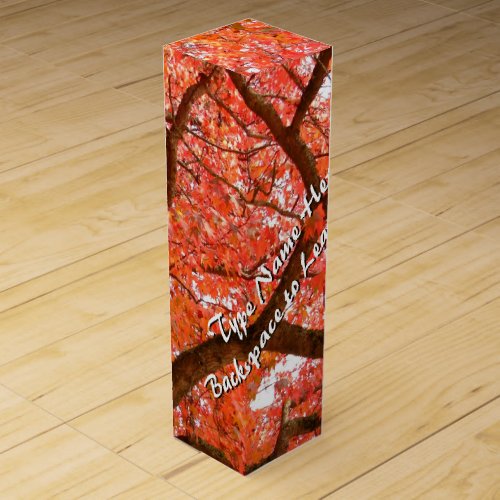 Canada Maple Leaf Wine Box Custom Red Maple Box