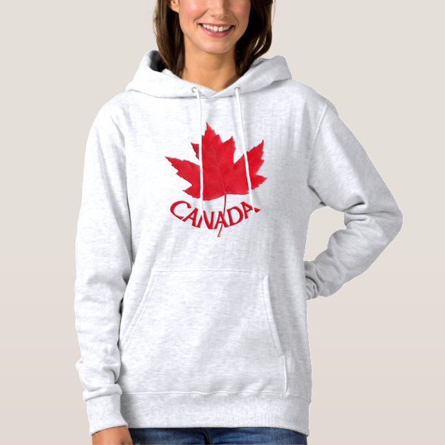 Canada Maple Leaf  Women's Hoodie Hooded Shirt (Front)