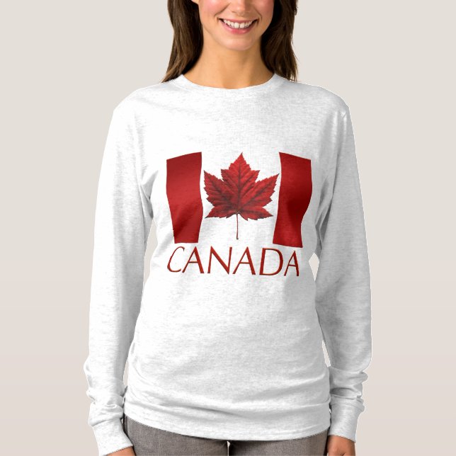 Canada Maple Leaf  Women's Long Sleeve Shirt (Front)