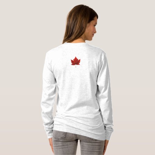 Canada Maple Leaf Women's Long Sleeve Shirt | Zazzle