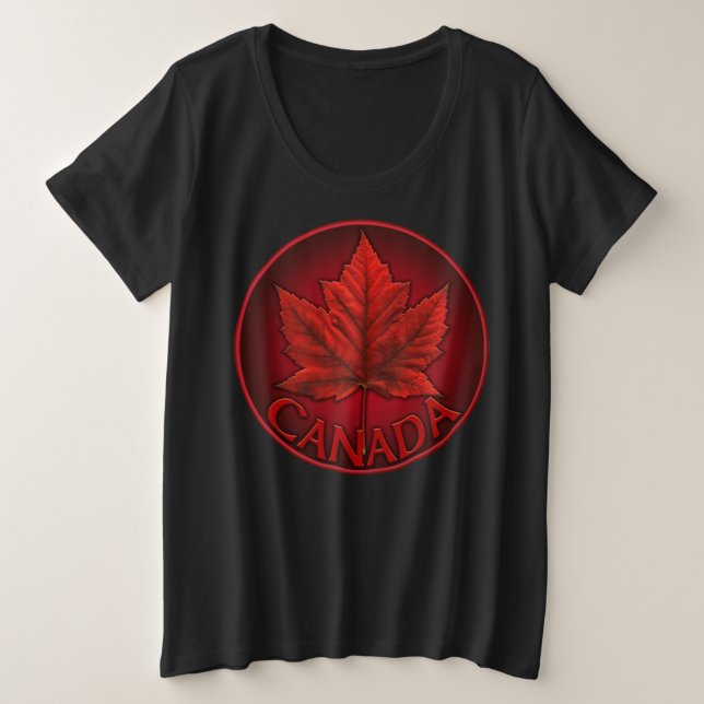 Canada Maple Leaf Women's T-Shirts - Plus Size (Design Front)