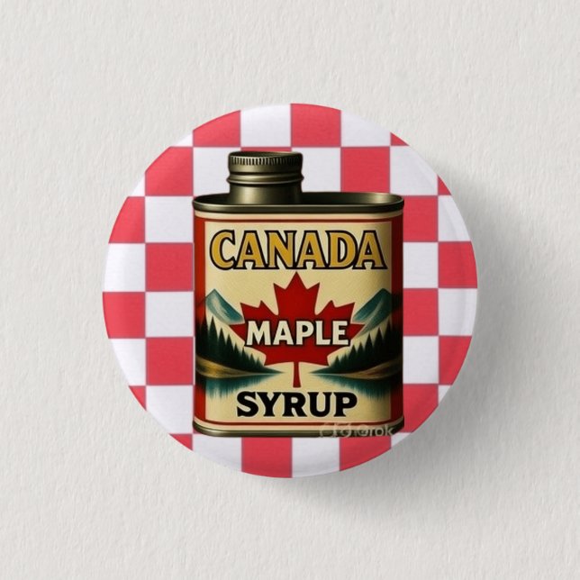 CANADA MAPLE SYRUP BUTTON (Front)