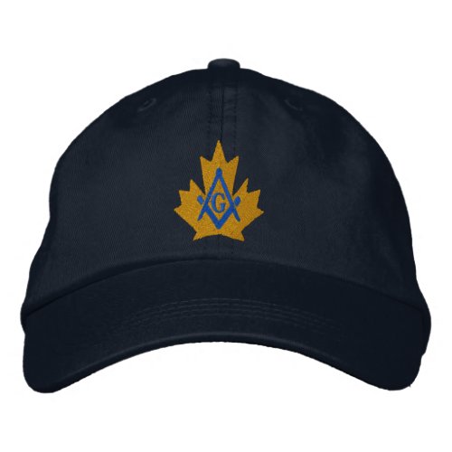 Canada Masonic Embroidered Embroidered Baseball Hat