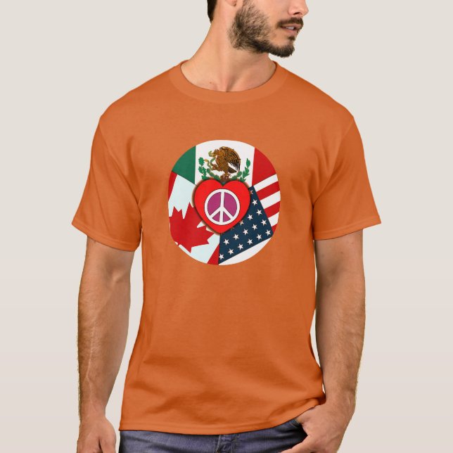 Canada-Mexico-USA Unisex T-Shirt (Front)