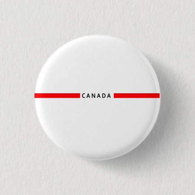 Canada minimalistic flag button (Front)