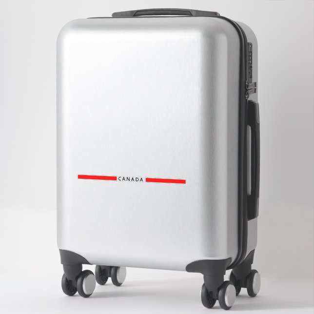 Canada minimalistic flag sticker (Suitcase)