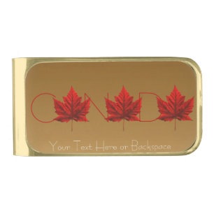 Canada Money Clips Custom Canada Maple Leaf Clips Gold Finish Money Clip