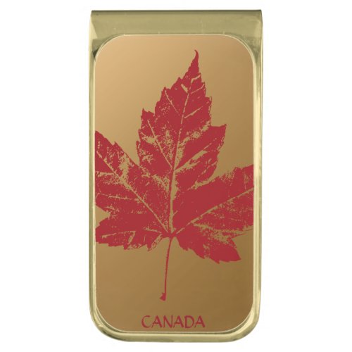 Canada Money Clips Custom Canada Maple Leaf Clips Gold Finish Money Clip