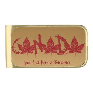 Canada Money Clips Custom Canada Maple Leaf Clips Gold Finish Money Clip