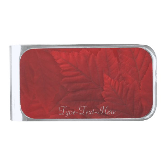 Canada Money Clips Custom Canada Maple Leaf Clips Silver Finish Money Clip (Front)