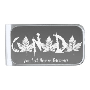 Canada Money Clips Custom Canada Maple Leaf Clips Silver Finish Money Clip