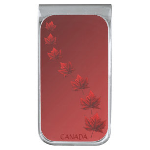 Canada Money Clips Custom Canada Maple Leaf Clips Silver Finish Money Clip