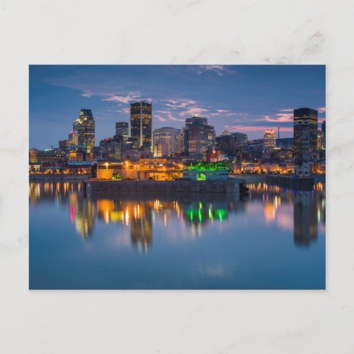 Canada Montreal skyline and Old Port Postcard