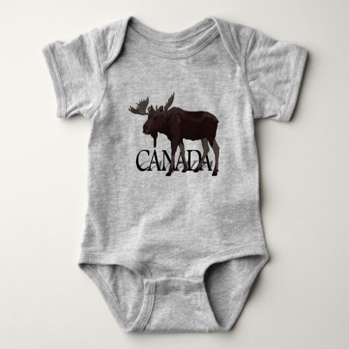 Canada Moose Baby Bodysuit Canada Baby Souvenir