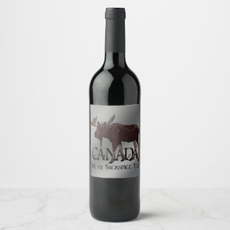 Canada Moose Bottle Labels Custom Moose Labels